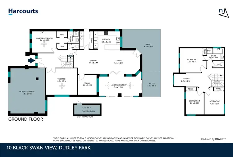 Floorplan of Homely house listing, 10 Black Swan View, Dudley Park WA 6210
