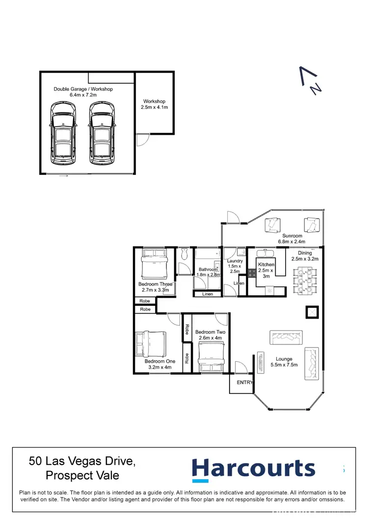 Floorplan of Homely house listing, 50 Las Vegas Drive, Prospect Vale TAS 7250
