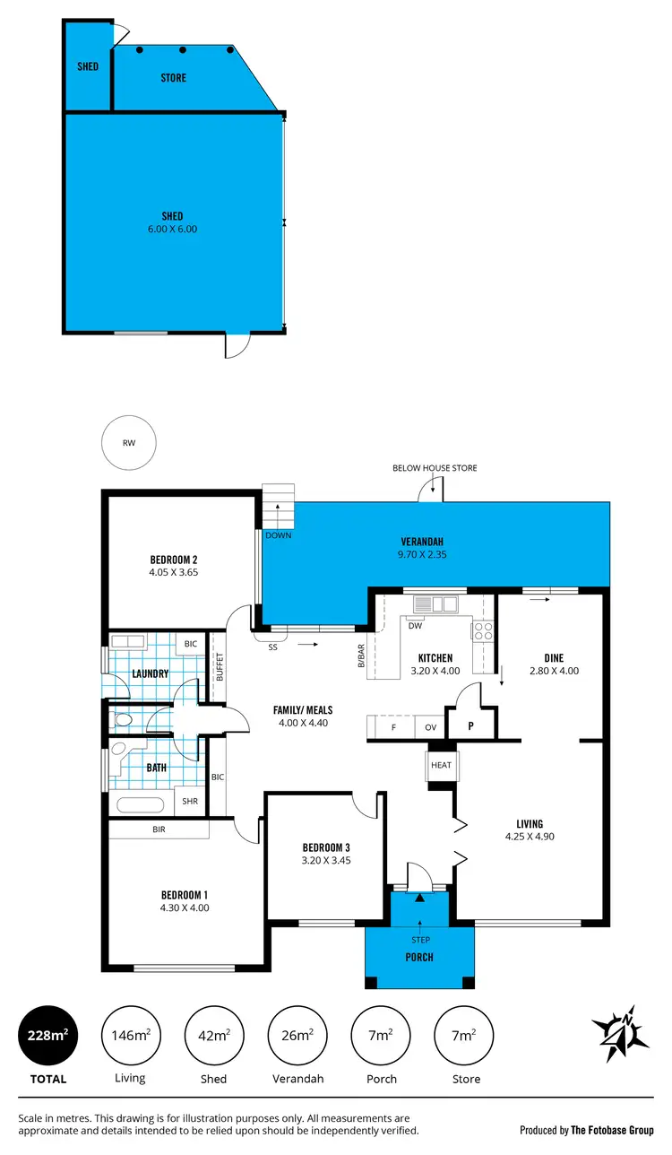 Floorplan of Homely house listing, 11 Pimbaacla Grove, Pasadena SA 5042