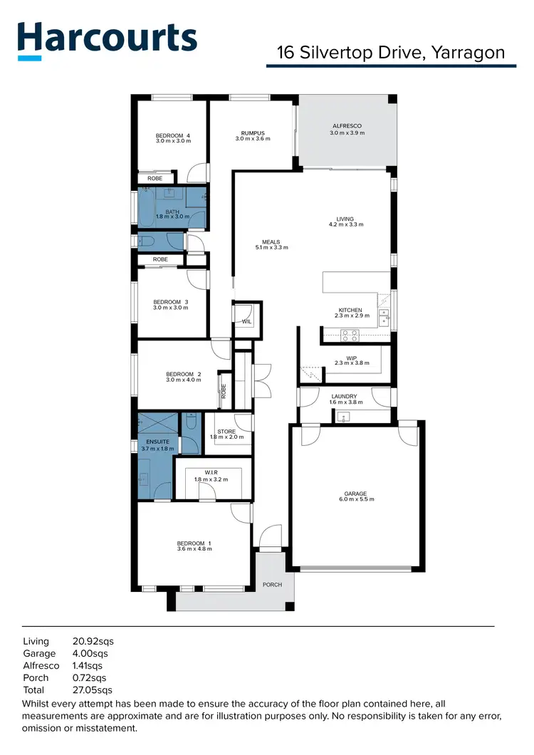 Floorplan of Homely house listing, 16 Silvertop Drive, Yarragon VIC 3823