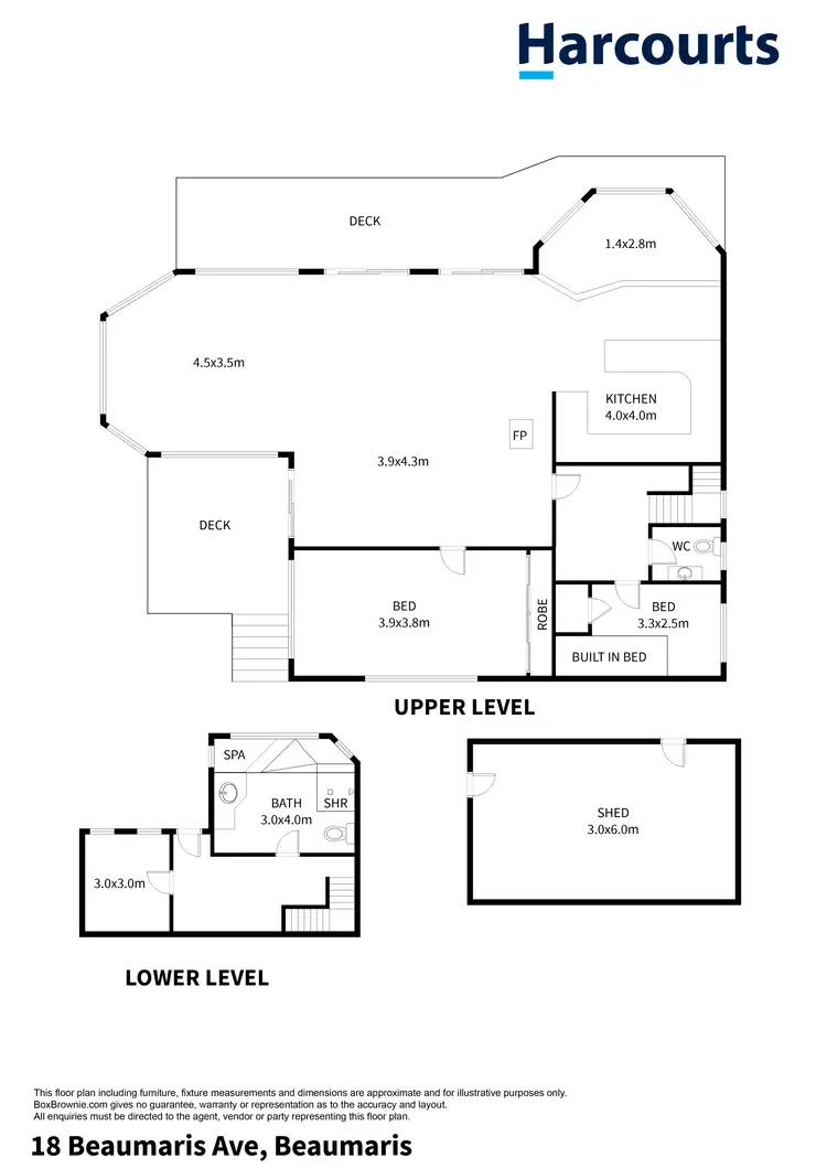 Floorplan of Homely house listing, 18 Beaumaris Avenue, Beaumaris TAS 7215