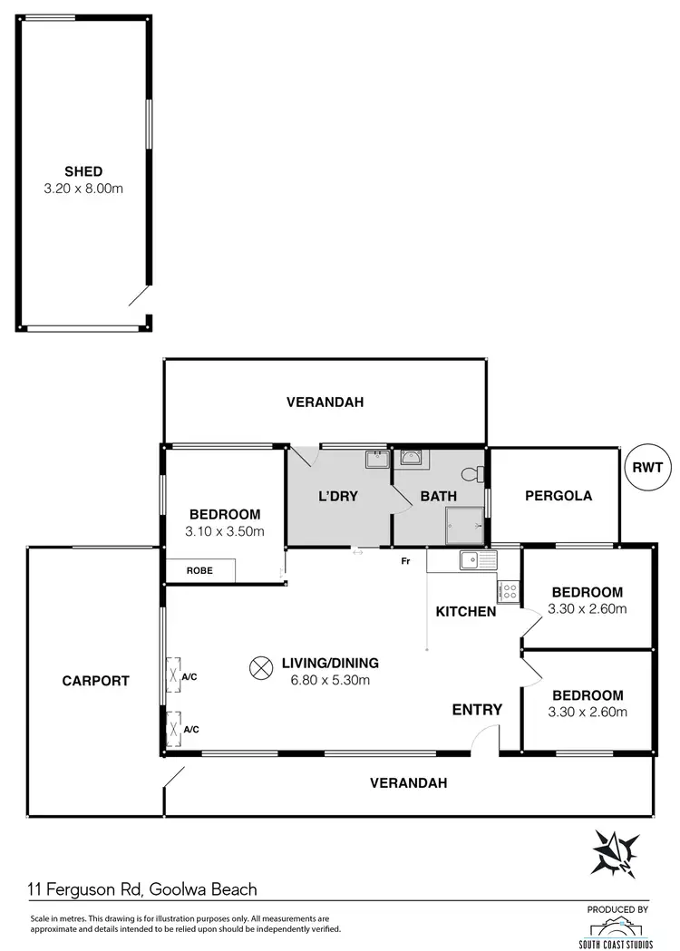 Floorplan of Homely house listing, 11 Ferguson Road, Goolwa Beach SA 5214