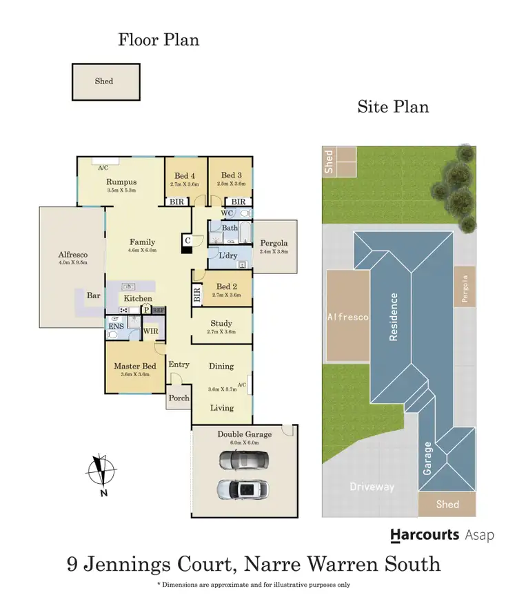 Floorplan of Homely house listing, 9 Jennings Court, Narre Warren South VIC 3805