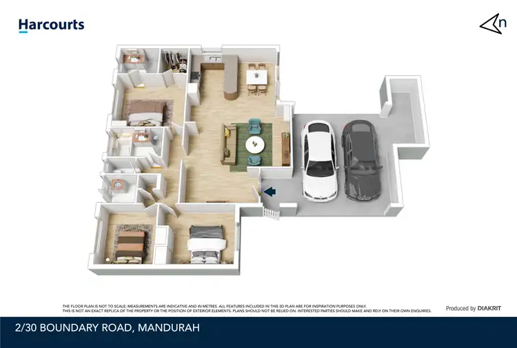 Floorplan of Homely villa listing, 2/30 Boundary Road, Mandurah WA 6210