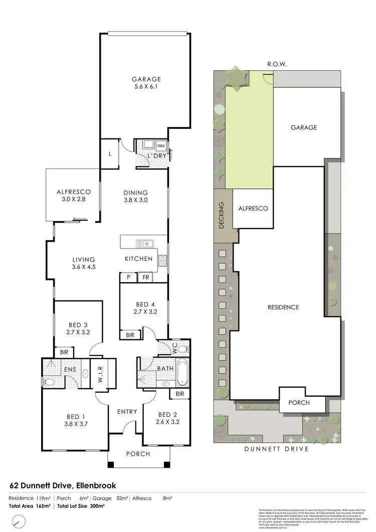 Floorplan of Homely house listing, 62 Dunnett Drive, Ellenbrook WA 6069