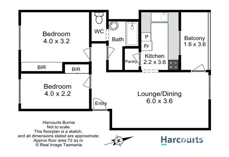 Floorplan of Homely house listing, 12/3 Vernon Place, Burnie TAS 7320
