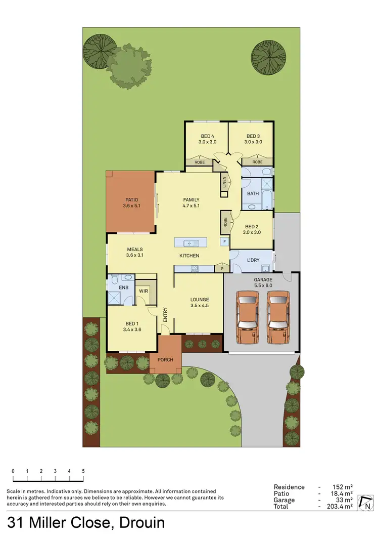 Floorplan of Homely house listing, 31 Miller Close, Drouin VIC 3818