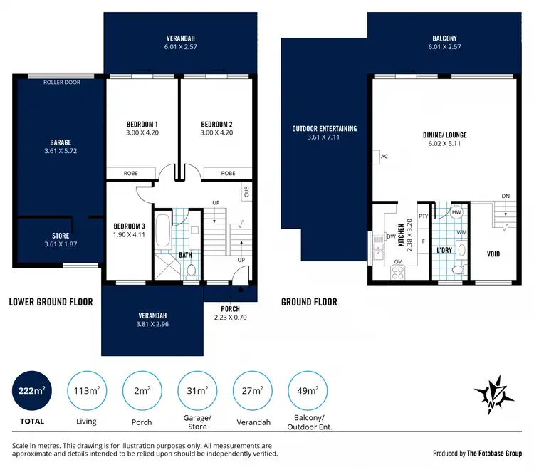 Floorplan of Homely house listing, 2/5 Olivers Parade, Hayborough SA 5211