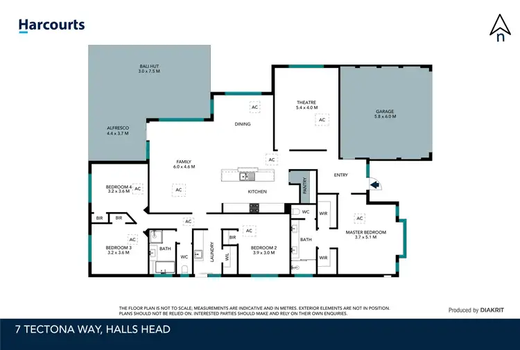 Floorplan of Homely house listing, 7 Tectona Way, Halls Head WA 6210