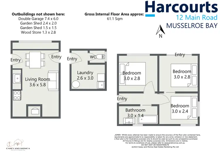 Floorplan of Homely house listing, 12 Main Road, Musselroe Bay TAS 7264