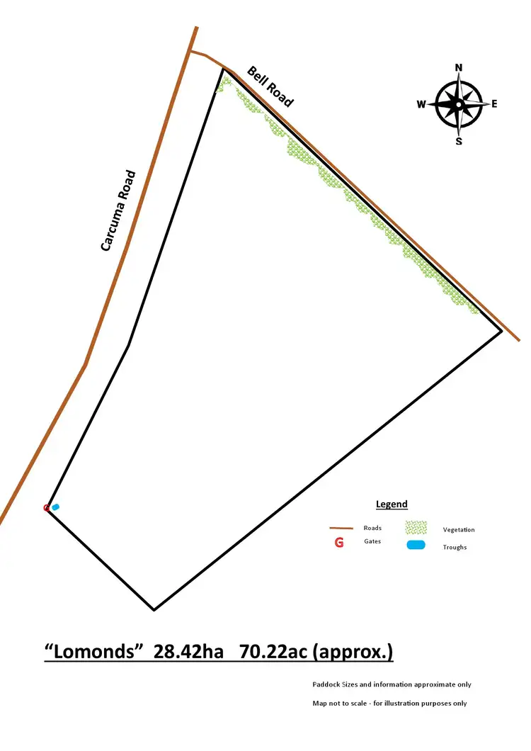 Floorplan of Homely rural property listing, Allotment 1 Cnr Bell Road and Carcuma Road, Tintinara SA 5266