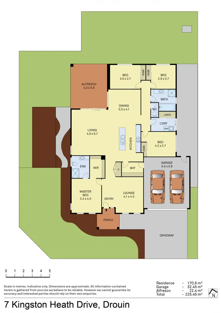 Floorplan of Homely house listing, 7 Kingston Heath Drive, Drouin VIC 3818