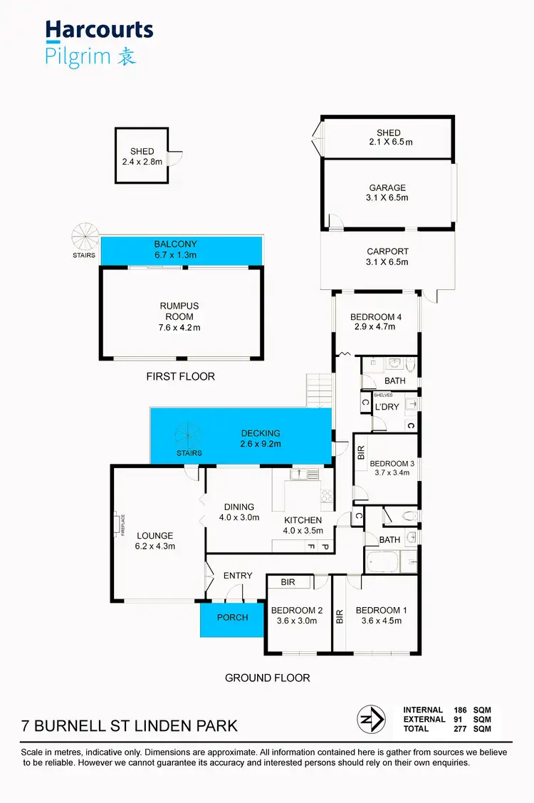 Floorplan of Homely house listing, 7 Burnell Street, Linden Park SA 5065
