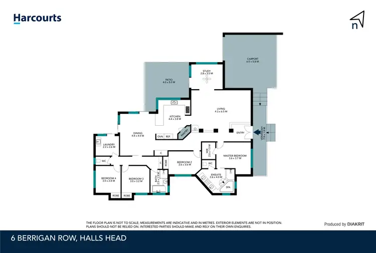 Floorplan of Homely house listing, 6 Berrigan Row, Halls Head WA 6210