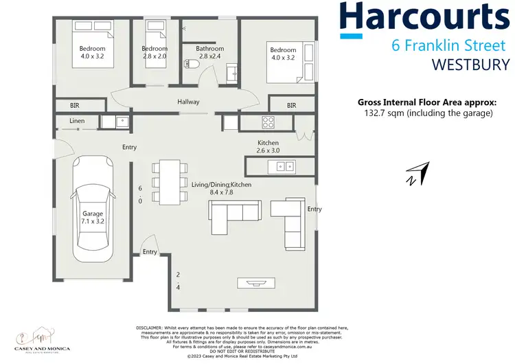 Floorplan of Homely house listing, 6/6 Franklin Street, Westbury TAS 7303