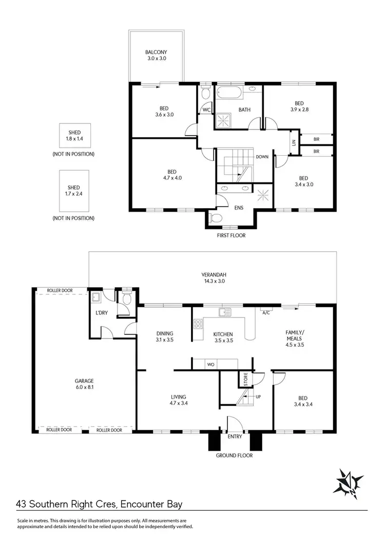 Floorplan of Homely house listing, 43 Southern Right Crescent, Encounter Bay SA 5211