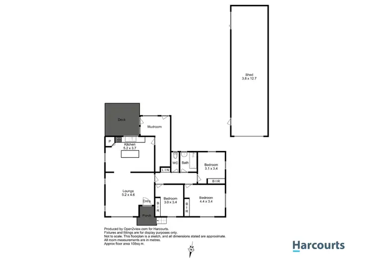 Floorplan of Homely house listing, 11 Terrylands Street, Hillcrest TAS 7320