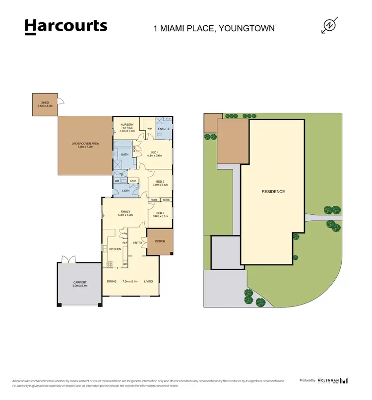 Floorplan of Homely house listing, 1 Miami Place, Youngtown TAS 7249