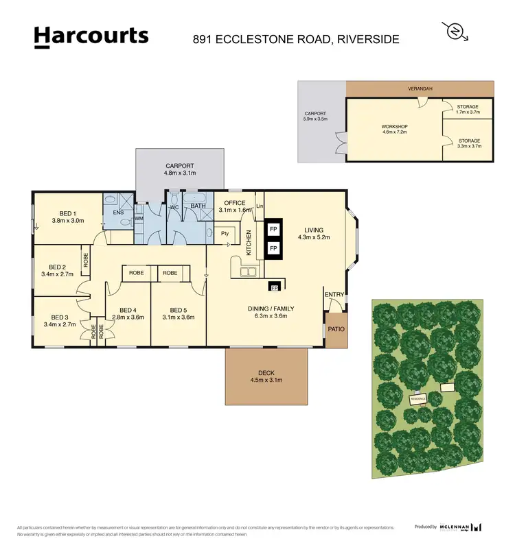 Floorplan of Homely house listing, 891 Ecclestone Road, Riverside TAS 7250