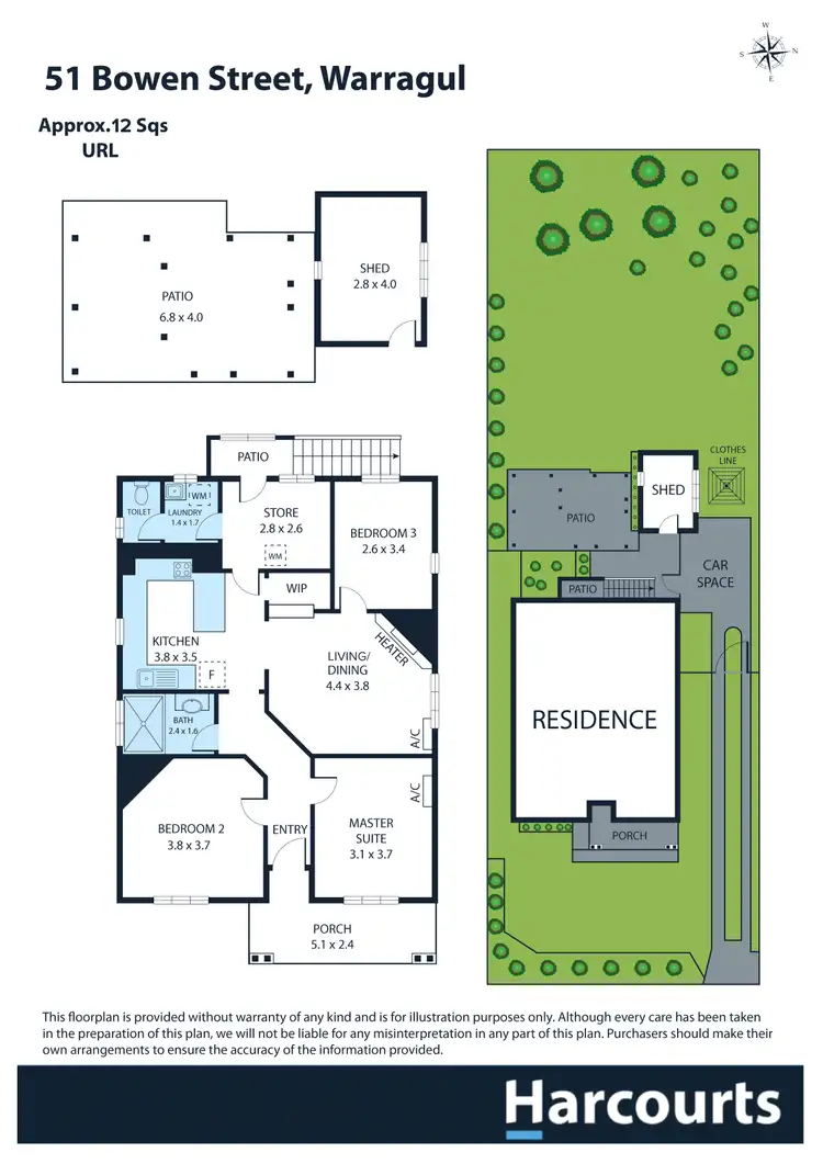Floorplan of Homely house listing, 51 Bowen Street, Warragul VIC 3820