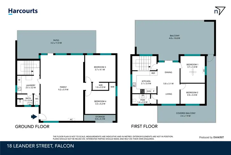 Floorplan of Homely house listing, 18 Leander Street, Falcon WA 6210