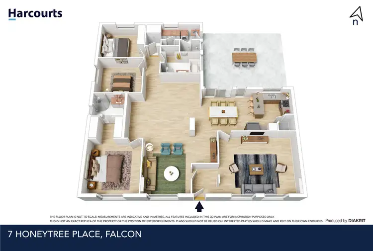 Floorplan of Homely house listing, 7 Honeytree Place, Falcon WA 6210