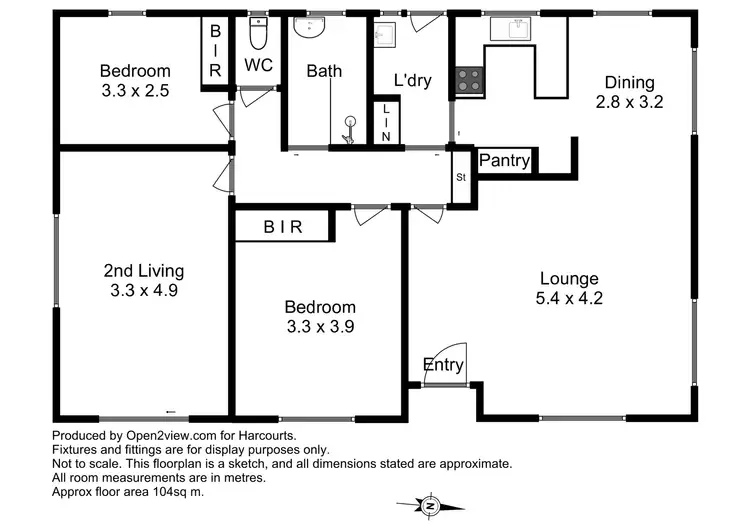 Floorplan of Homely unit listing, 1/1 Regent Court, Devonport TAS 7310
