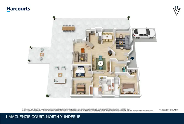 Floorplan of Homely house listing, 1 Mackenzie Court, North Yunderup WA 6208