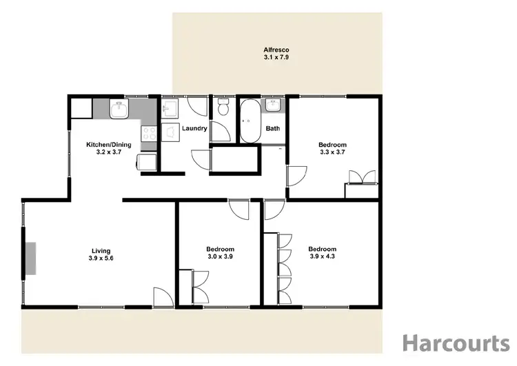 Floorplan of Homely house listing, 16 Retford Street, Newborough VIC 3825
