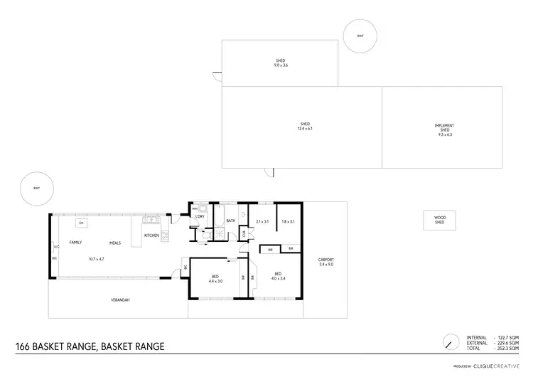 Floorplan of Homely house listing, 166 Basket Range Road, Basket Range SA 5138
