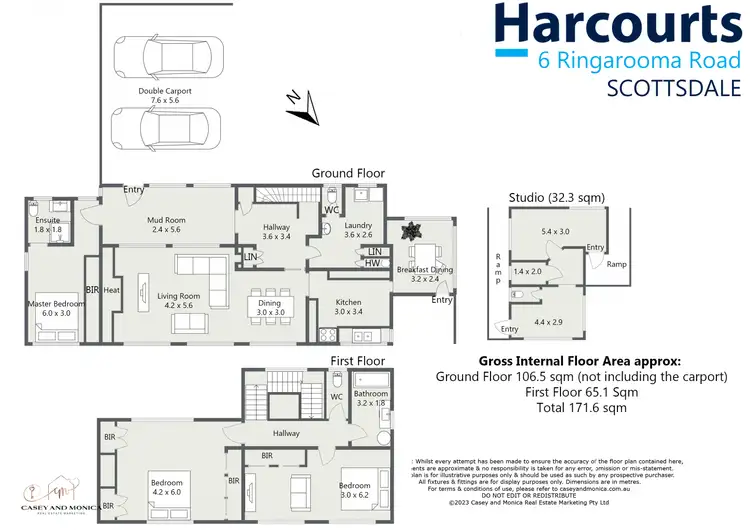 Floorplan of Homely house listing, 6 Ringarooma Road, Scottsdale TAS 7260