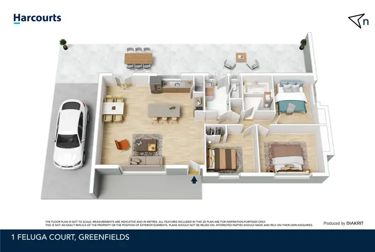 Floorplan of Homely house listing, 1 Feluga Court, Greenfields WA 6210