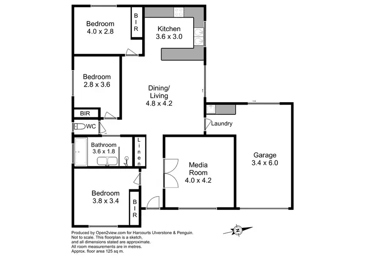 Floorplan of Homely house listing, 44 Explorer Drive, Turners Beach TAS 7315
