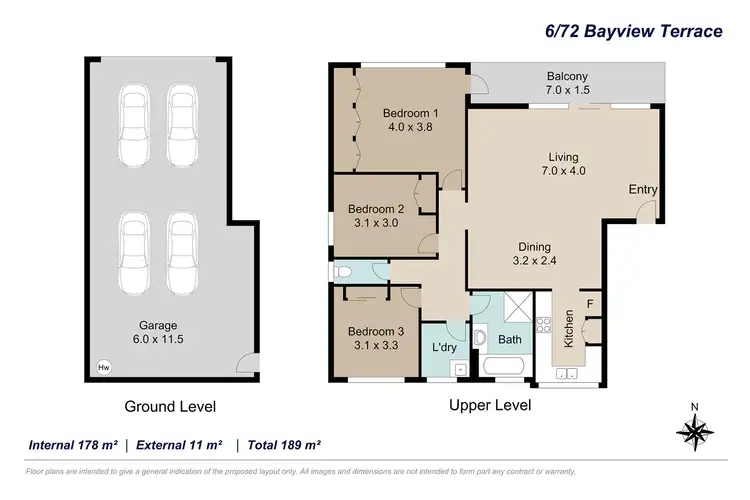 Floorplan of Homely unit listing, 6/72 Bayview Terrace, Clayfield QLD 4011