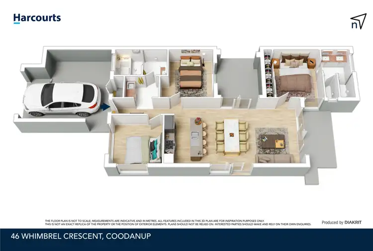 Floorplan of Homely house listing, 46 Whimbrel Crescent, Coodanup WA 6210