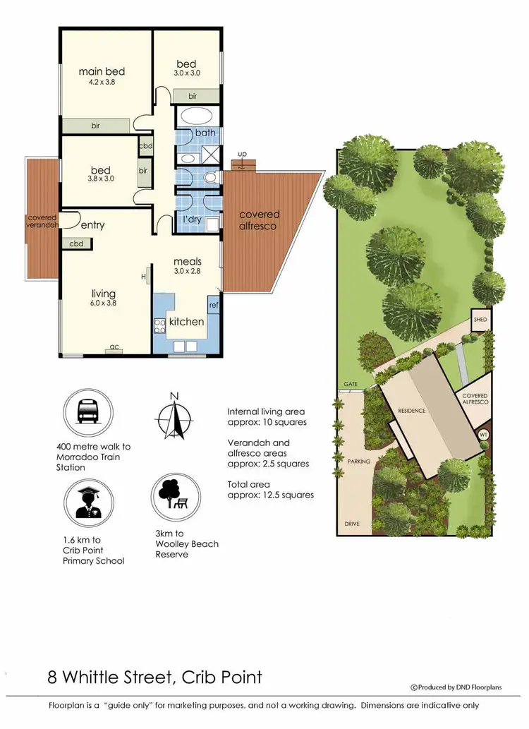 Floorplan of Homely house listing, 8 Whittle Street, Crib Point VIC 3919