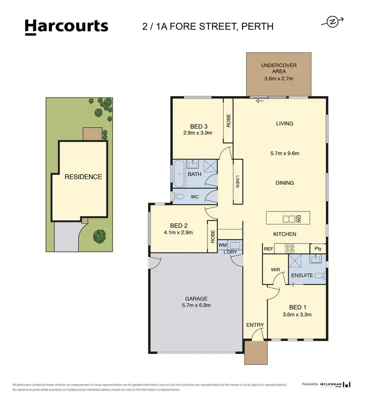 Floorplan of Homely unit listing, 2/1A Fore Street, Perth TAS 7300