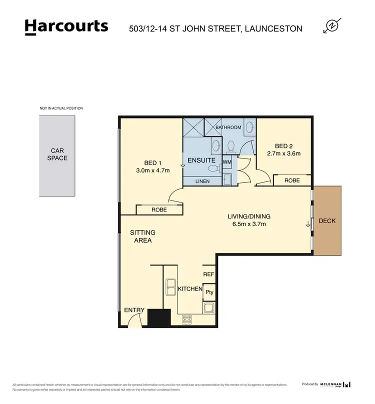 Floorplan of Homely apartment listing, 503/12-14 St John Street, Launceston TAS 7250