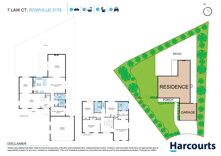 Floorplan of Homely house listing, 7 Law Court, Rowville VIC 3178