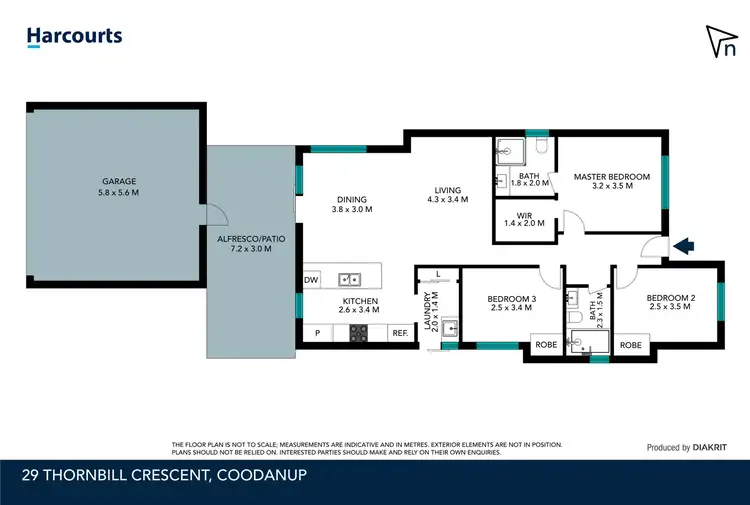 Floorplan of Homely house listing, 29 Thornbill Crescent, Coodanup WA 6210