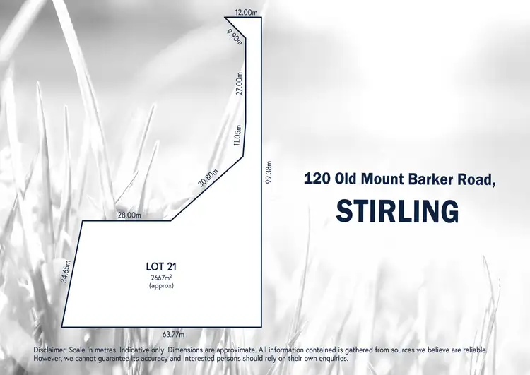 Floorplan of Homely land listing, 120 Old Mount Barker Road, Stirling SA 5152