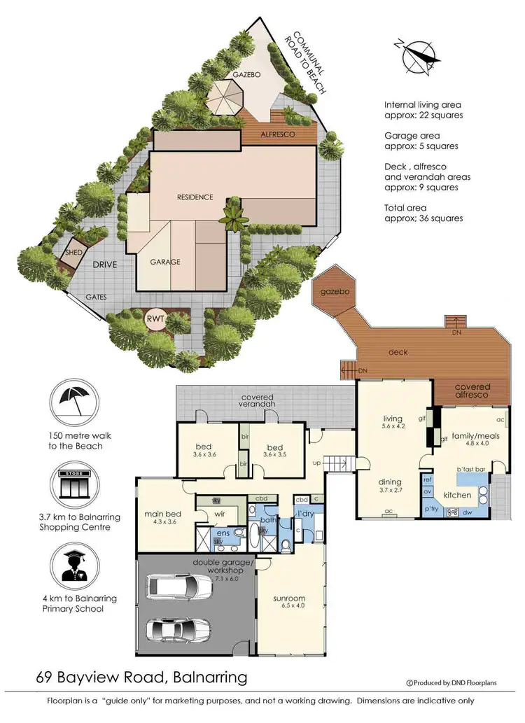 Floorplan of Homely house listing, 69 Bayview Road, Balnarring Beach VIC 3926