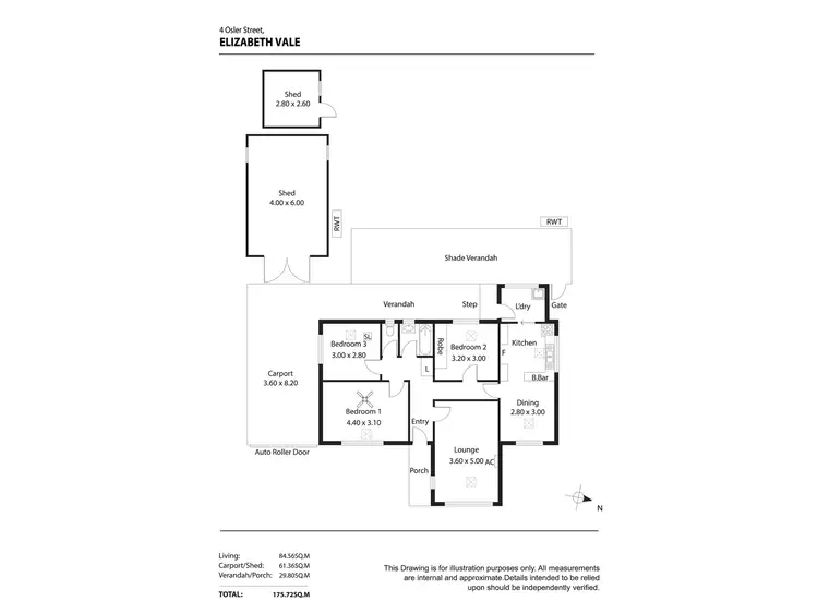 Floorplan of Homely house listing, 4 Osler Street, Elizabeth Vale SA 5112