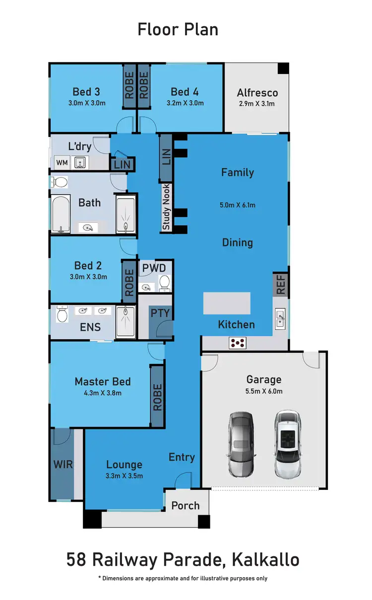 Floorplan of Homely house listing, 58 Railway Parade, Kalkallo VIC 3064