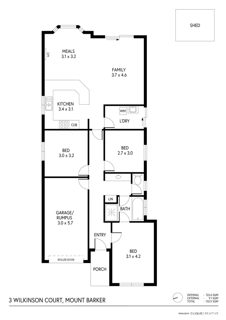 Floorplan of Homely house listing, 3 Wilkinson Court, Mount Barker SA 5251