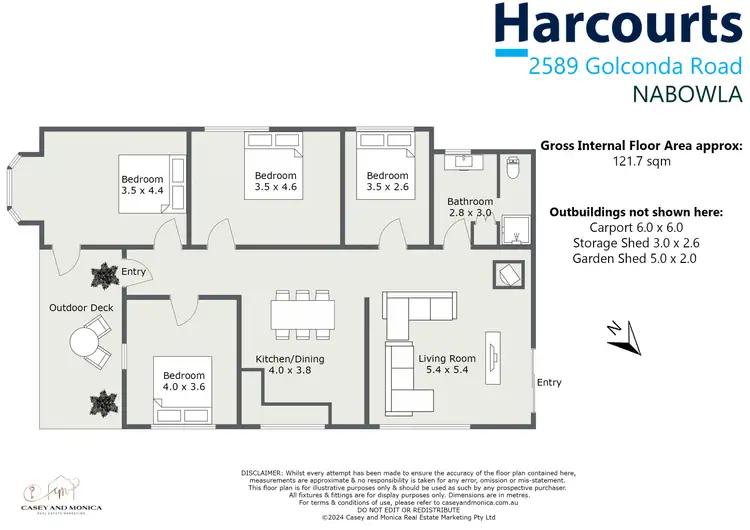 Floorplan of Homely house listing, 2589 Golconda Road, Nabowla TAS 7260