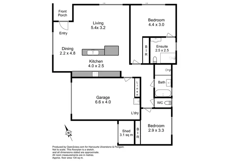 Floorplan of Homely unit listing, 2/113 Steele Street, Devonport TAS 7310