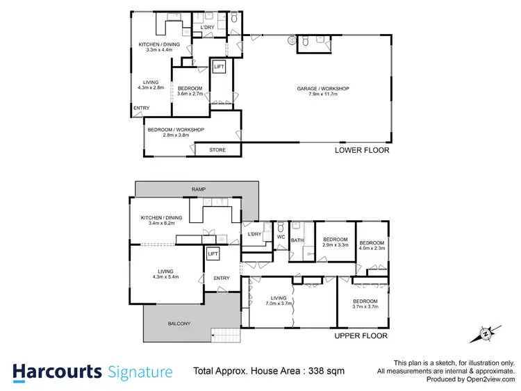 Floorplan of Homely house listing, 6 Ailsa Court, Lenah Valley TAS 7008