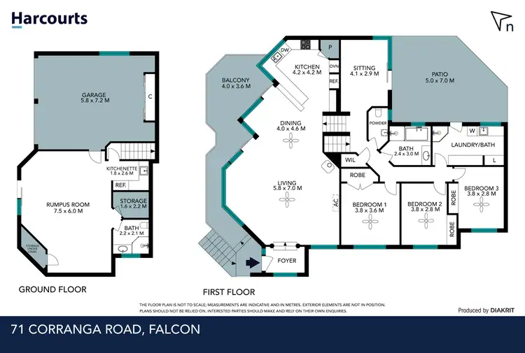 Floorplan of Homely house listing, 71 Cooranga Road, Falcon WA 6210