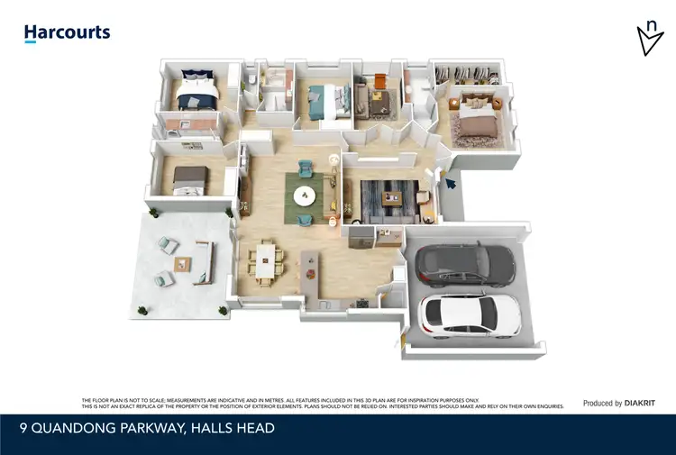 Floorplan of Homely house listing, 9 Quandong Parkway, Halls Head WA 6210
